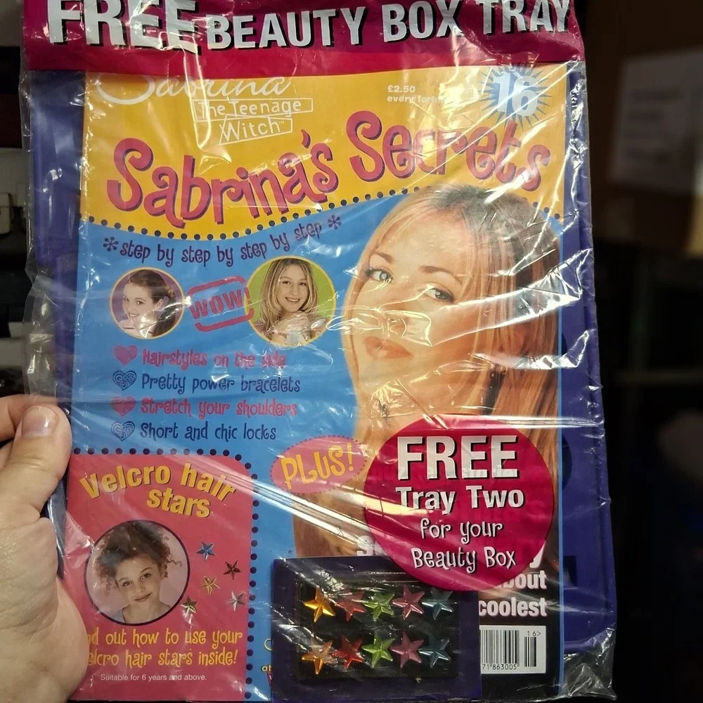 Sabrina's Secrets The Teenage Witch Sealed RARE HTF Magazine Tray Stars Hair...